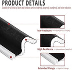 100 Feet Weather Stripping Door Seal Strip, Solike V-Shaped "Q" Foam Slot Installation Seals Large Gap Kerf Weather Stripping for Door Frame, Easy Cut to Size(Black) - Image 3