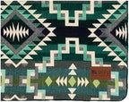 QISU Wool Blanket Throw | Large, Beautiful, Warm, Handmade in Ecuador by Local Artisans |94″ x 78″| Ultra-Soft, Hypoallergenic & Breathable | Non-Itchy or Scratchy Fabric (Shamrock Star) - Image 4