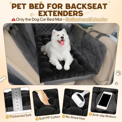 Dog Car Bed Non-Slip Backseat Extender Pet Mat, 48"x24.6" Flannel - Image 5