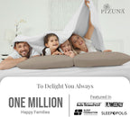 Pizuna 100% Cotton Queen Size Envelope Pillow Cases 600 TC Simply Taupe - Image 4