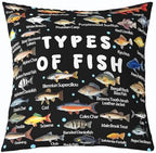 Feelyou Pike Fish Throw Pillow Covers Soft 16" x 16" - Image 2