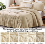 Homelike Moment King Size Comforter Set 3 Piece, Lightweight Soft Bed Sets - Image 7
