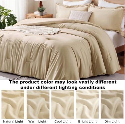 Homelike Moment King Size Comforter Set 3 Piece, Lightweight Soft Bed Sets - Image 7