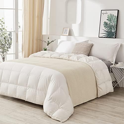 Longhui bedding 100% Cotton Knitted Throw Blanket – Cream, Soft & Cozy, Machine Washable, 51"x63" – Perfect for Living Room, Couch, Sofa, Bed or Travel - Image 2