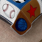 HOSIMA Kids Ball Patchwork Quilt Bedding Set King Size with 2 Pillowcases. - Image 4