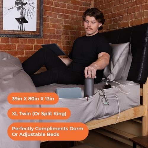 NEST and NOOKS Twin XL Cotton Fitted Sheet with Side Pockets + Pillowcase - Image 3