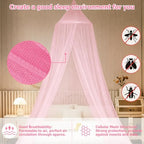 Bed Canopy with Lights, Bed Canopy for Girls Princess with Luminous Stars - Image 4