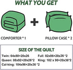 Decroom Lightweight 3 Pieces Comforter Set King Quilted Duvet Insert - Image 6