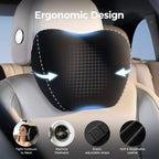 BABUR Car Neck Pillow Ergonomic 100% Memory Foam Headrest for Driving Seat - Image 4