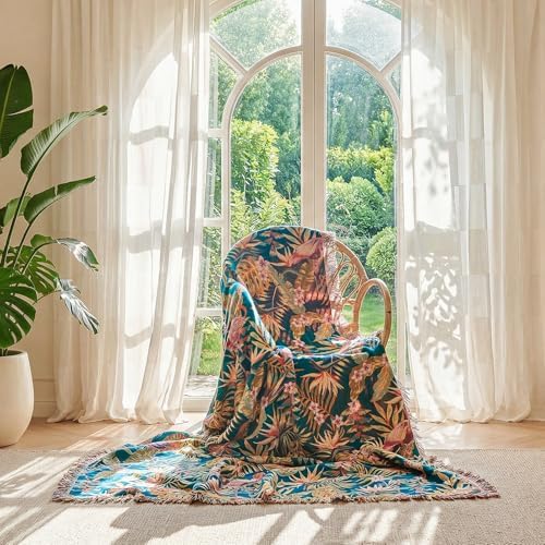 LUTBM Boho Throw Blanket for Couch 50"x60", Cotton Decorative Bed Throws - Image 5
