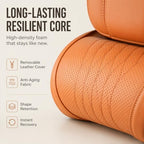 Memory Foam Car Neck Pillow for SUV, Home & Office Chair, Orange, 1 pack - Image 4