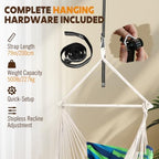 Chihee Hammock Chair Foot Rest 2 Cushions Max 500 lb Metal Spreader Bar - Image 5