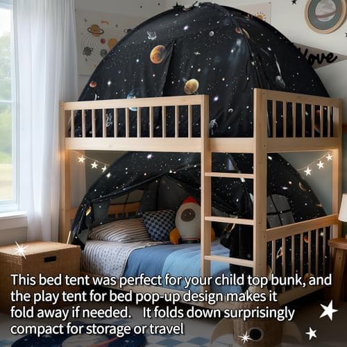 Full Bed Toddler Canopy Tent, Kids Indoor Canopy Privacy Space Sleep Tents - Image 6