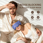 CLOZIA Weighted Sleep Mask, Eye Mask with Sleep Ear Muffs, Deep 3D Cups - Image 2
