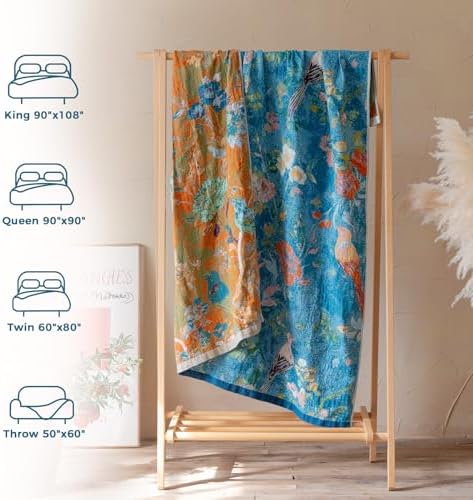 LUTBM Boho Throw Blanket for Bed 60"x80", All Season Cotton Couch Blankets - Image 6