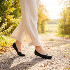 Puxowe Women's Ballet Flats Stretch Knit Comfortable Slip On Walking Shoes - Image 3