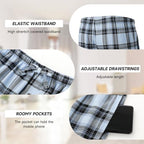 BAMBOO COOL Men's Pajama Bottoms Plaid Pajamas Pants Soft Lounge Woven Pj - Image 3