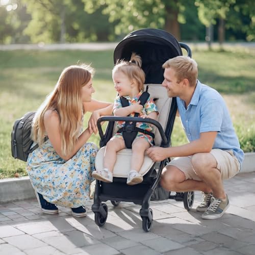 Momcozy Reversible Stroller Seat Liner, Mesh & Water-Resistant Sides - Image 2