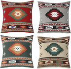 Feelyou Southwestern Geometric Throw Pillow Covers Soft 18" x 18" by Feelyou