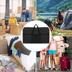 QWORK® 2 Pcs 180L Large Storage Bag with Zippers, Waterproof Oxford Fabric Bags for Clothes, Bedding and More, 100 * 58 * 28 cm - Image 6