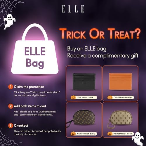 ELLE Women’s Quilted Chain Shoulder Bag, Black Pillow Purse, Small Handbag for Work, Party and Everyday Use - Image 2