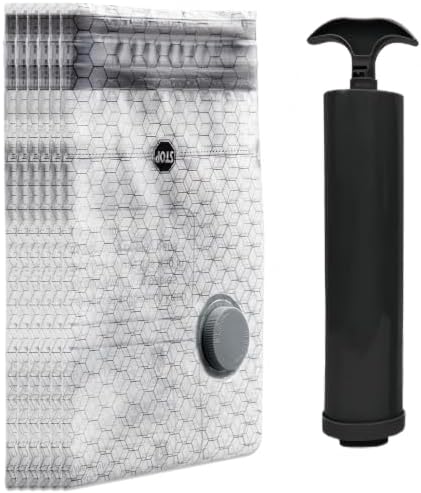 6 Pack Vacuum Space Saving Storage Bags with Hand Pump, 15.74“X23.62” -4 by Unknown