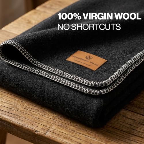 Whispering Winds 100% Wool Blanket, Premium King Size (108"x90") - Image 4
