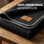 Whispering Winds 100% Wool Blanket, Premium Queen Size (90"x90") - Image 4