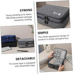 jojofuny 2pcs Multifunctional Storage Bag Canvas Earphone Travel Charging Pack - Image 5