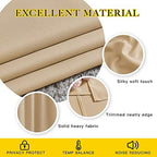 NICETOWN Room Darkening Grommet Panels - (52 inches Width, Biscotti Beige, 2 Panels) Baby Room Window Curtains 108 inches Long, Privacy Draperies - Image 5