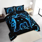 HOSIMA Neon Black Cat Comforter Twin for Kids Boys with 2 Pillowcases. - Image 2