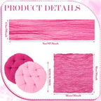 Beeveer Picnic Kit Fit for 8 People 71 x 118'' Extra Large Outdoor Picnic Blanket with Rose Red Table Runner Napkins Pink Floor Pillows Cushions for Wedding Birthday Baby Shower Backyard Decor - Image 6