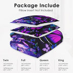WeCozy King Comforter Set, 3 Pieces Butterfly Galaxy Bedding, All Season - Image 6