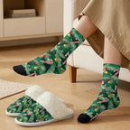 Fuzzy Slippers for Women Washable Cotton Slippers with Crew Socks - Image 3