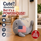 Funny Whale Door Stopper – 3 lb Weighted Plush Doorstop that Actually Works, Non-Slip & Floor Safe, Cute Home Accent, Viral White Elephant Gift Everyone Fights Over - Image 2