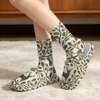 Womens Fuzzy Slipper with Socks Warm Cozy House Slipper and Socks Set Plush Winter Shoes for Indoor - Image 2