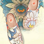UIN Slipper Woman Travel Art Painted Shoes Wide Toe Casual Home Slip On Mules Malaga - Image 2
