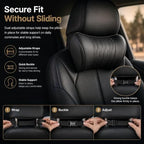 Universal Memory Foam Car Headrest Neck Pillow, Elegant Black - Image 5