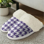 Cotton Slippers With Fluffy Edges House Slippers Non‑Slip Sole - Image 4
