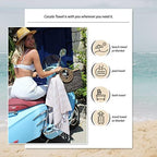 Cacala Lightweight and Thin Turkish Beach Towel 100% Cotton Sand-Free and Quick-Drying Goodness Perfect as an Extra Large Travel Towel, Beach Accessory, or Gift for Beach Lovers, 37 x 70 - Image 4