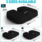 FORTEM Seat Cushion & Lumbar Support for Office Chair, Wheelchair, Car - Image 2