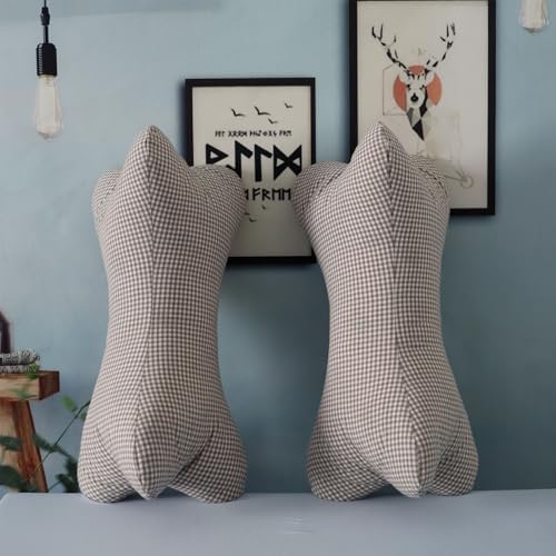ZHIWEIKJ Bone Neck Pillows Dog Bone Shaped Pillow Cervical Neck Pillow for Camping Sleeping Travel Car Truck Driving Home and Office Rest (Size : B) - Image 4