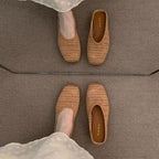 Elegant Bohemian Crochet Mules for Women, Breathable Hollow-Out Woven Knit Flats, Pointed Toe Summer Beach Sandals, Lightweight Slip-on Loafers for Travel & Daily Wear - Image 5