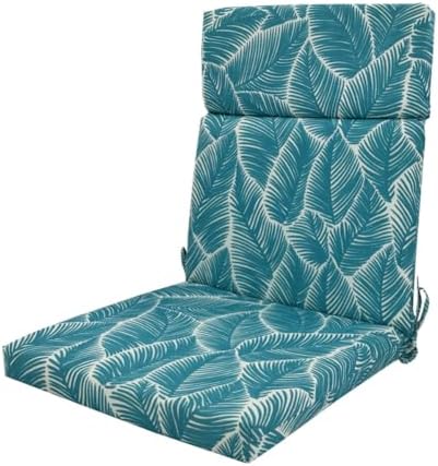 Outdoor Indoor Water Resistant Seat Cushion Backrest Back Deep Chair Cushion for Patio, Lawn, Camping, Beach, Picnic, Travel, Office, Sofa, Chair by Gujuja