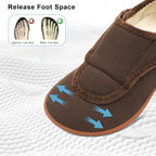 Scurtain Mens House Slippers Comfortable Wide Diabetic Orthopedic Shoes - Image 4