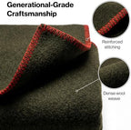 Whispering Winds 100% Wool Blanket, Premium Queen Size (90"x90") - Image 5