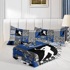 HOSIMA Teens Ice Hockey Comforter Sports Bedding Queen with 2 Pillowcases. - Image 5