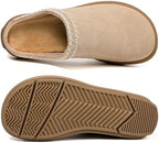 UBFEN Womens 100% Genuine Suede Mules Arch Support Indoor Outdoor Slippers - Image 5