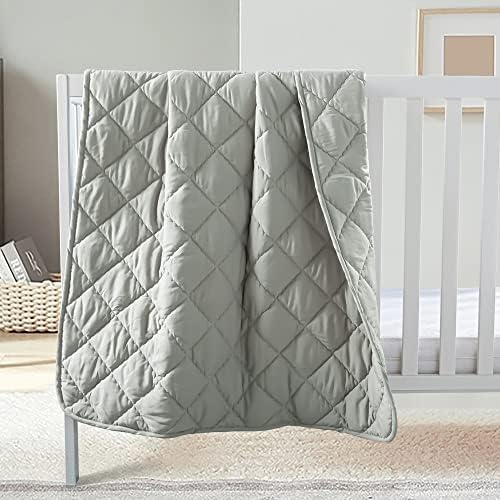 FLXXIE 43x60 Inch Down Alternative Toddler Comforter, Somke Grey by FLXXIE