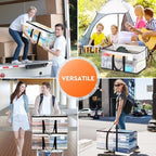 HomeHacks Large Moving Bags, Heavy Duty Clear Storage Bags, 10 Pack 125L - Image 7